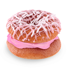 Пончики розовые малиновые